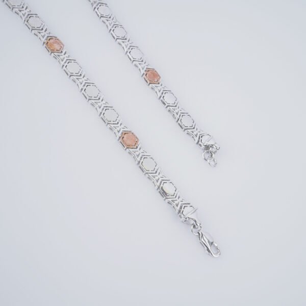 Bold silver chain for men