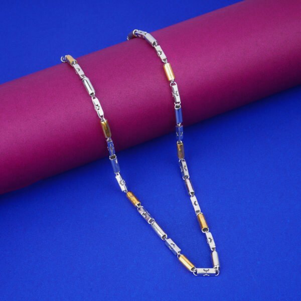 Silver and gold chain for him
