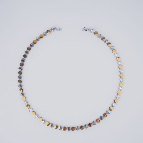 Silver and gold chain for men