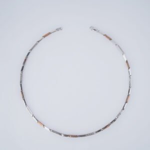 Silver and gold link chain
