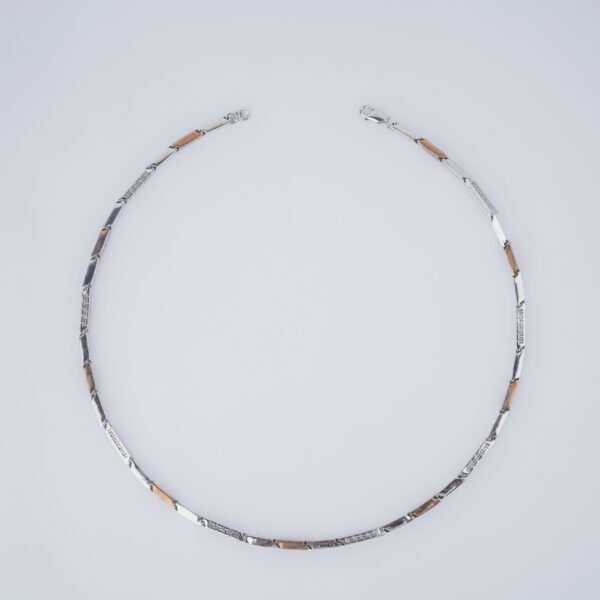 Silver and gold link chain
