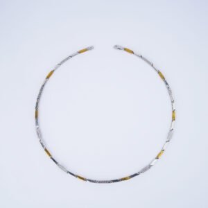 Silver dual-tone chain for men
