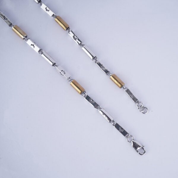 Stylish dual-tone chain