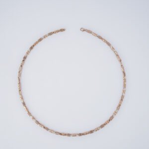 Textured gold chain necklace