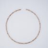 Textured gold chain necklace