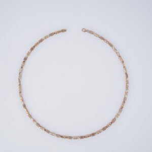 Textured gold chain necklace