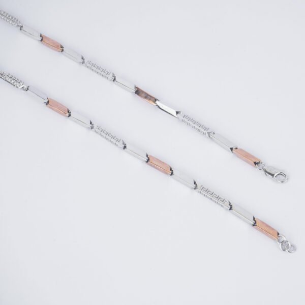 Two-tone link chain for him