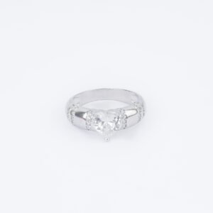 Nova Luxe Silver Engagement Ring