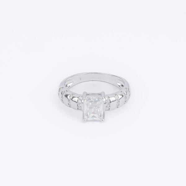 Elegant Glow Silver Promise Ring
