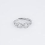Linked in Love Silver Chain Ring