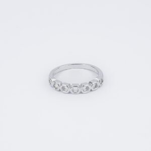 Celestial Hex Shine Silver Ring