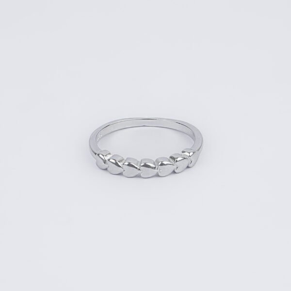 Serene Love Chain Silver Ring