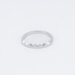 Royal Crown Edge Silver Ring