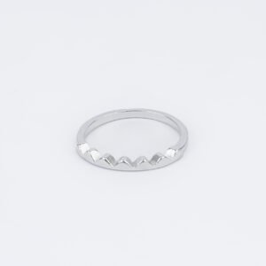 Royal Crown Edge Silver Ring