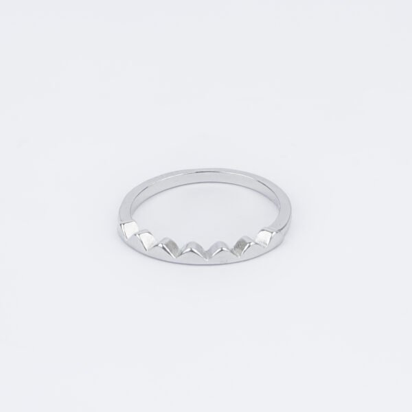Royal Crown Edge Silver Ring
