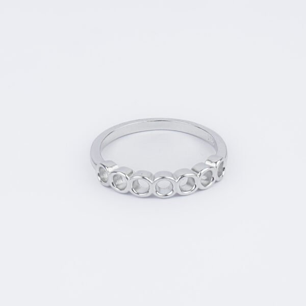 Minimal Silver Bubble Ring For Her