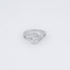 Twilight Curve Solitaire Silver Ring