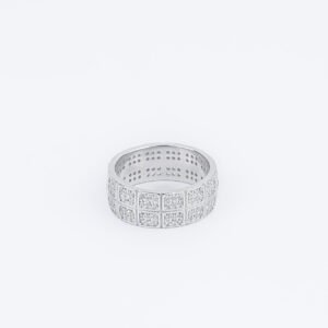 Aurora Frost Silver Designer Ring