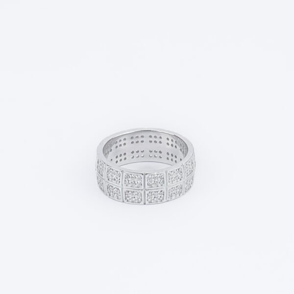 Aurora Frost Silver Designer Ring