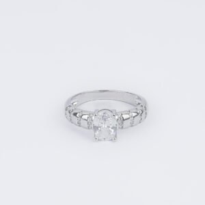 Elysian Oval Zircon Ring For Her