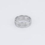 Seren Wave Textured Silver Ring