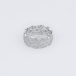 Florise Diamond Silver Mesh Ring