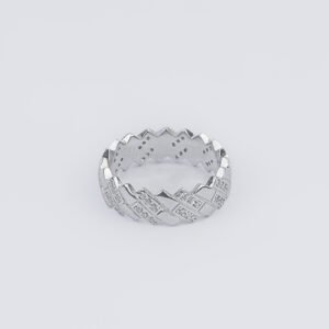 Astra Gleam Zigzag Silver Ring
