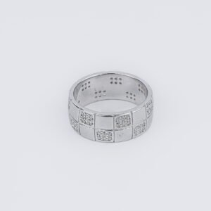Sierra Radiant Grid Silver Ring