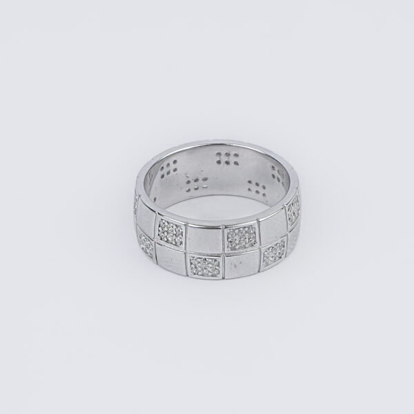 Sierra Radiant Grid Silver Ring