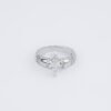 Vega Bold Marquise Silver Ring
