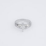 Vega Bold Marquise Silver Ring