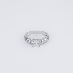 Aria Cushion Cut Silver Ring For Her