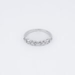 Linked Hearts Silver Band Ring