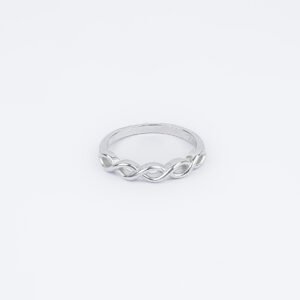 Twine Love Knot Silver Ring