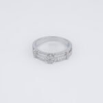 Aurora Dazzle Dual-Band Silver Ring
