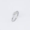 Floral Diamond Silver Ring