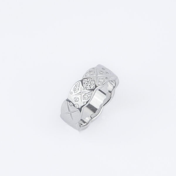 Sorelle Shine Lattice Silver Ring